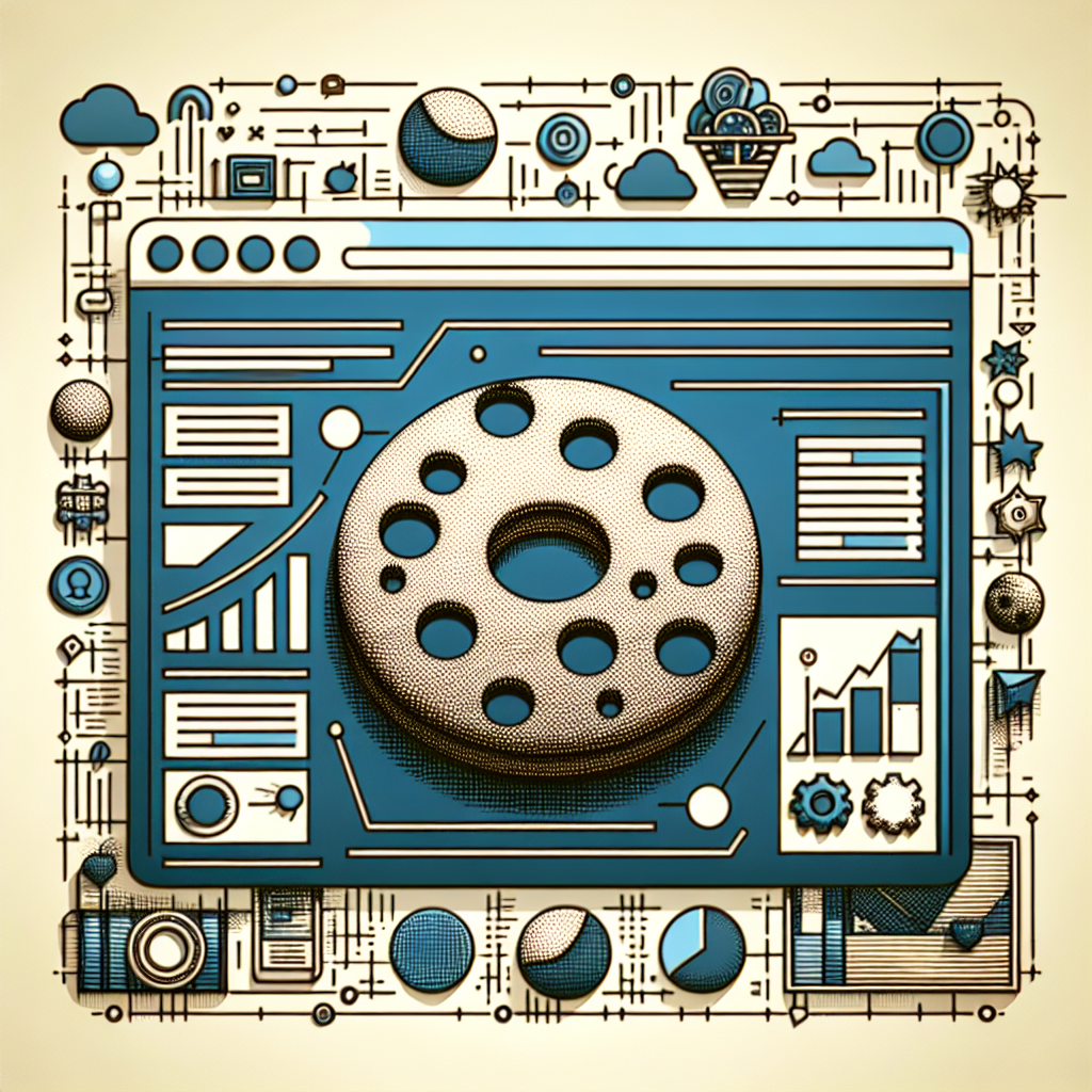 A visual representation of cookies on a website